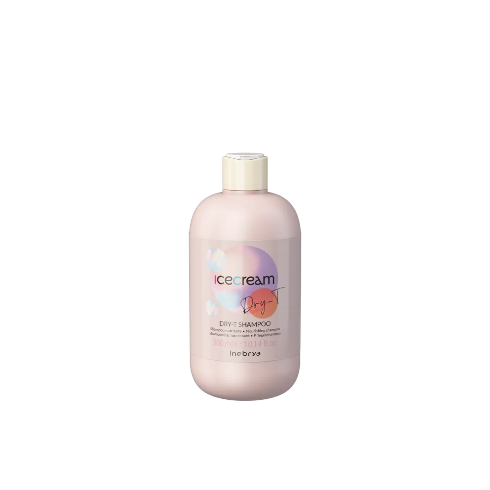Inebrya Ice Cream Dry-T Shampoo Toitev šampoon kuivadele, kahustele ja töödeldud juustele